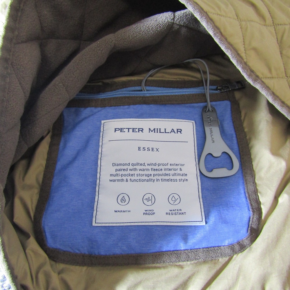 Peter Millar Vest Mens 2XL Essex Quilted Travel Puffer Diamond Fleece Lined - Picture 6 of 11